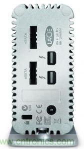 圖2：Thunderbolt周邊可利用多線串接方式，在單一傳輸線纜同時傳送影像與數碼資料