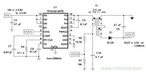 史上最簡隔離式偏壓電源電路，零件少價(jià)格低