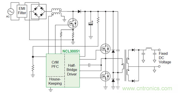 方法1&mdash;&mdash;將交流輸入電壓轉換為直流穩壓輸出