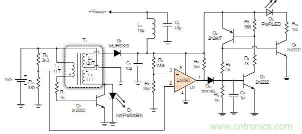 神級反激式開關(guān)電源，在1.1V電壓下點亮了HBLED燈！
