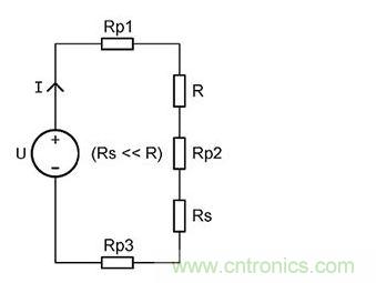 帶簡(jiǎn)單的阻性負(fù)載電流監(jiān)視功能的典型電源控制應(yīng)用。