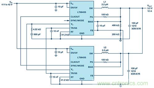 42 V、6 A（峰值7 A）、超低EMI輻射、高效率降壓型穩(wěn)壓器